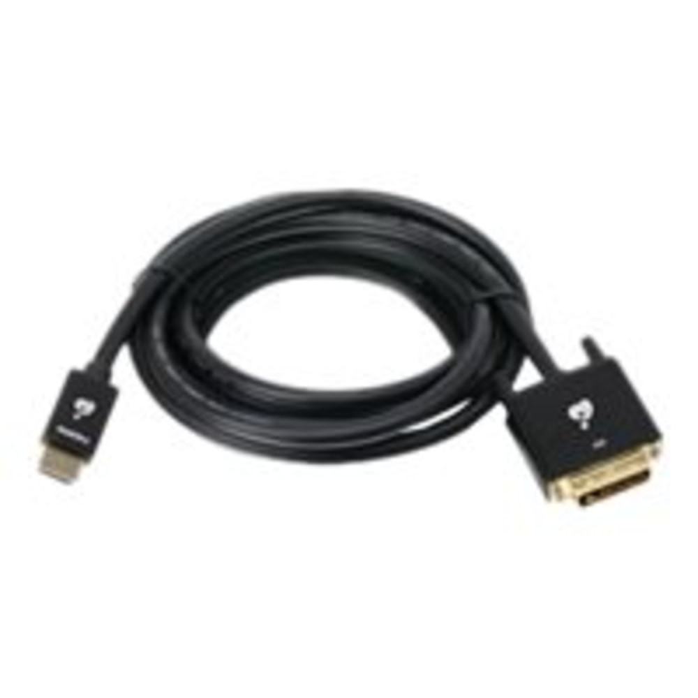 ATEN TECHNOLOGIES IOGEAR GHDDVIC4K3  HDMI (M) to DVI-D (M) Adapter Cable - First End: 1 x HDMI (Type A) Male Digital Audio/Video - Second End: 1 x DVI-D (Dual-Link) Male Digital Video - Supports up to 3840 x 2160 - Shielding - Gold Plated Connector