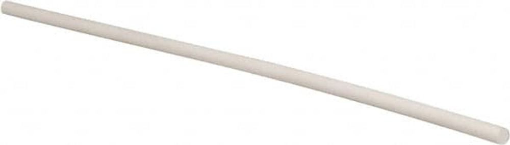 Value Collection 5502705 Plastic Rod: Polytetrafluroethylene, 5' Long, 1/2" Dia