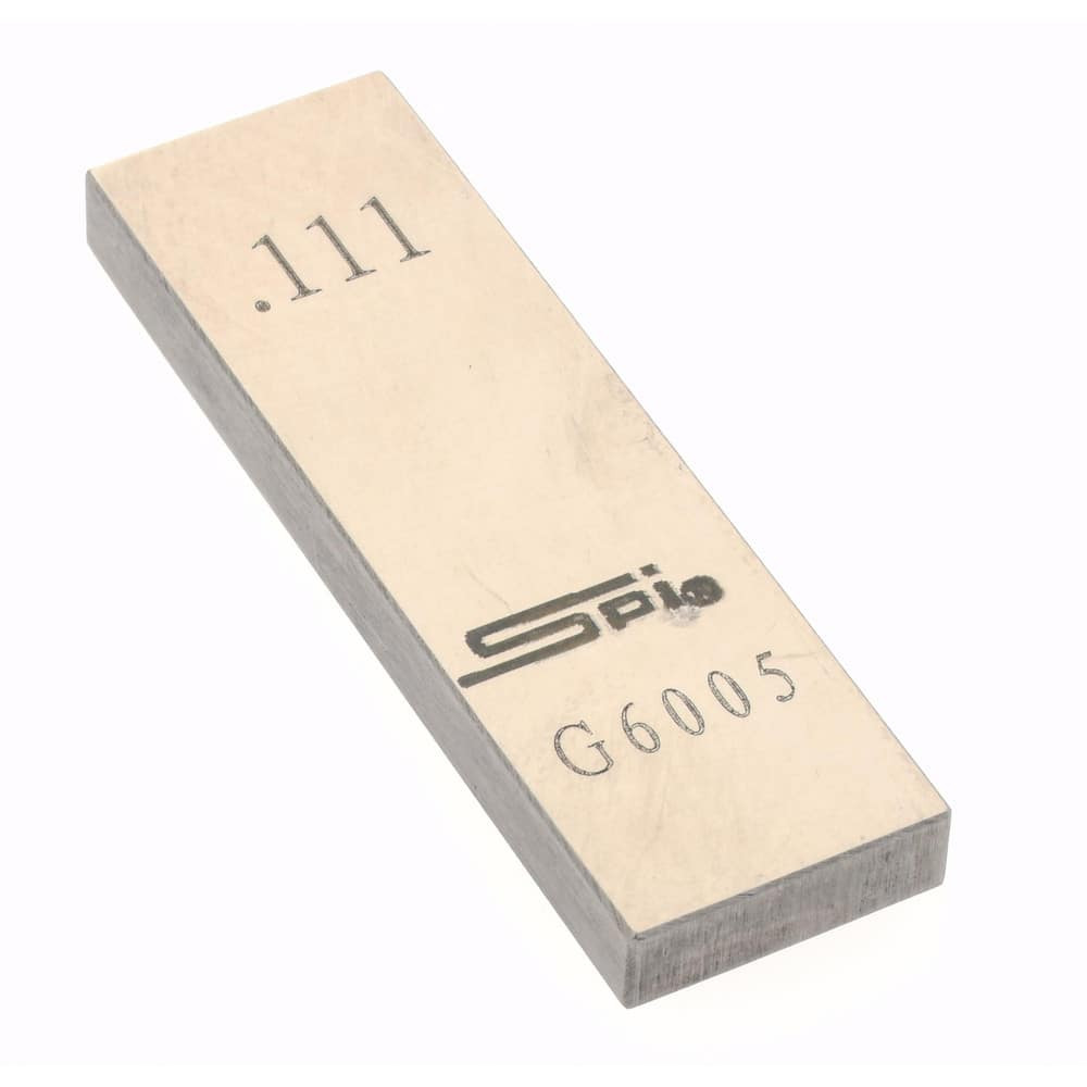 SPI 15-025-0 Rectangle Steel Gage Block: 0.111", Grade AS-1