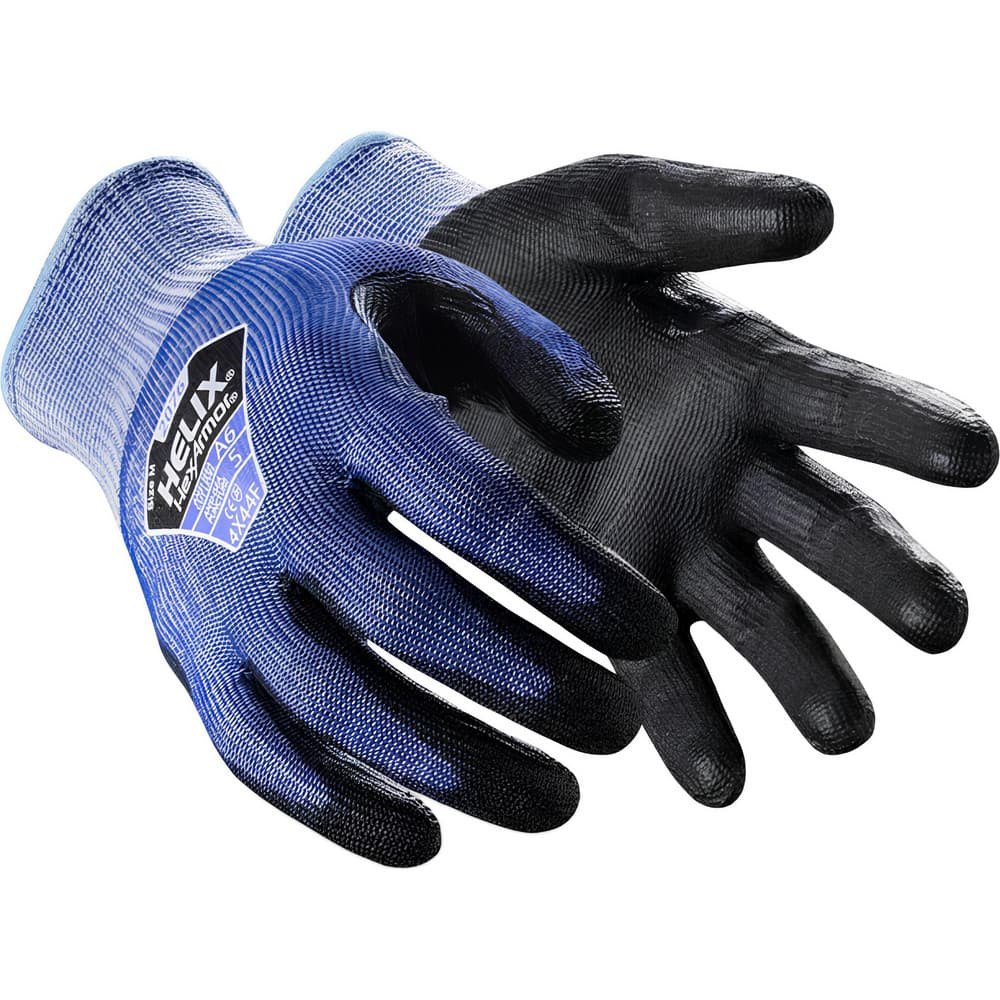 HexArmor. 2076-L (9) Cut, Puncture & Abrasive-Resistant Gloves: Size L, ANSI Cut A6, ANSI Puncture 5, Polyurethane, Synthetic