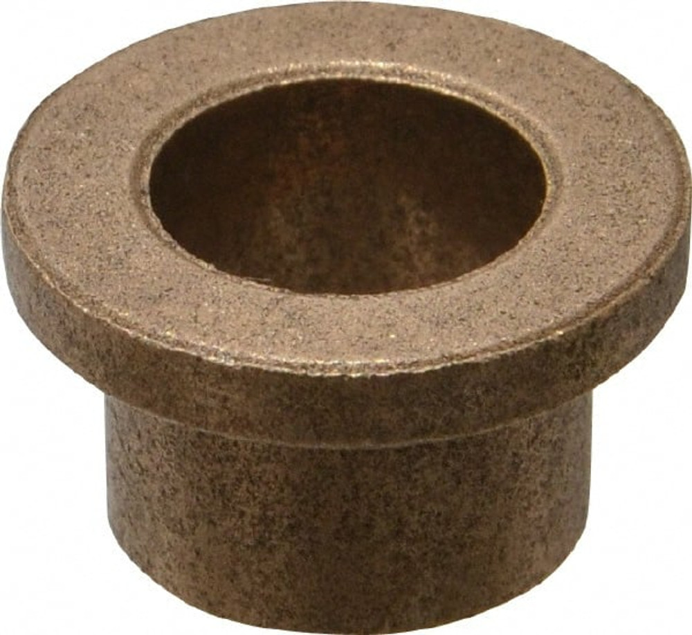 Boston Gear 35578 Flanged Sleeve Bearing: 1/2" ID, 5/8" OD, 1/2" OAL, Oil Impregnated Bronze