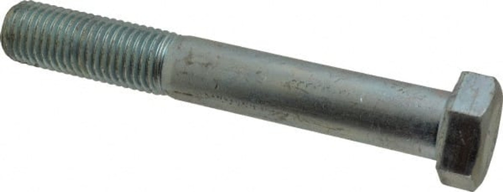 MSC MSC-30170-7 Hex Head Cap Screw: 1-8 x 7", Grade 5 Steel, Zinc-Plated