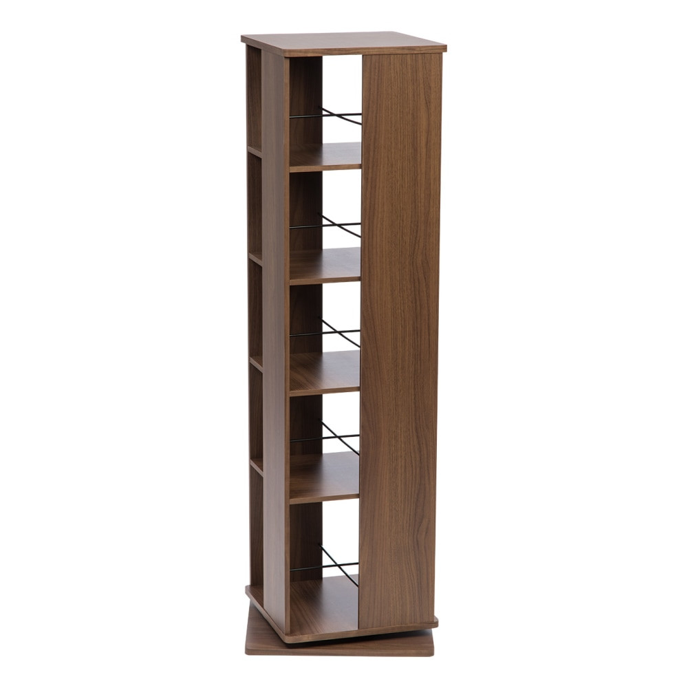 IRIS USA, INC. Iris 596275  54-3/4inH 5-Tier Revolving Bookshelf, Brown