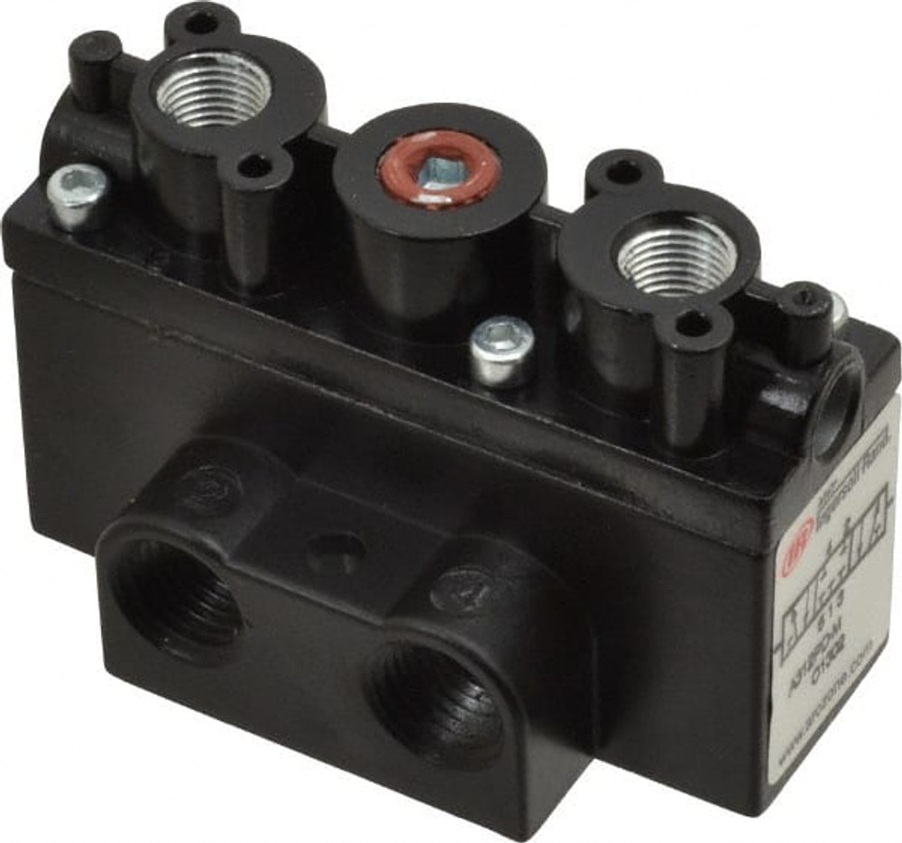 ARO/Ingersoll-Rand A312PD 1/4" Inlet x 1/4" Outlet, Pilot Actuator, Pilot Return, 3 Position, Body Ported Solenoid Air Valve