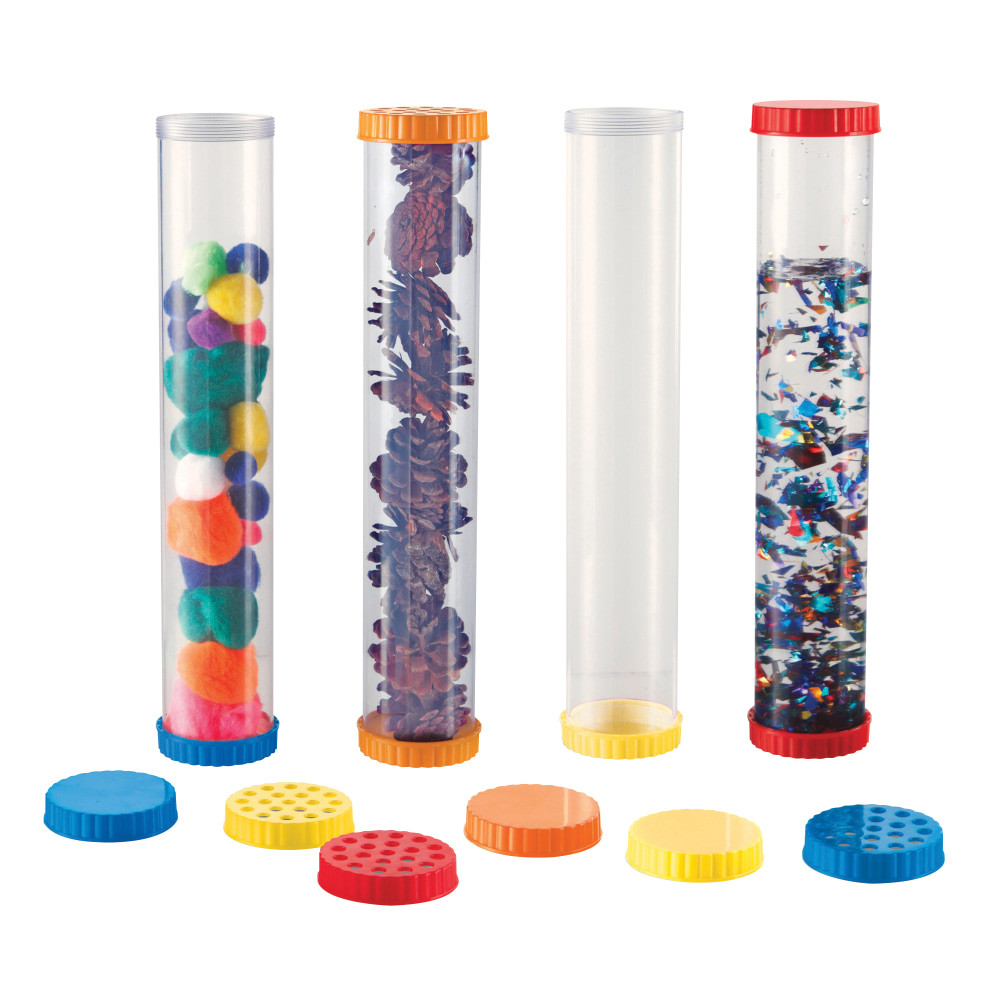 LEARNING RESOURCES, INC. Learning Resources LER2445  Primary Science Sensory Tubes, 12in x 2 1/2in, Pre-K To Grade 1, Pack Of 4 Tubes