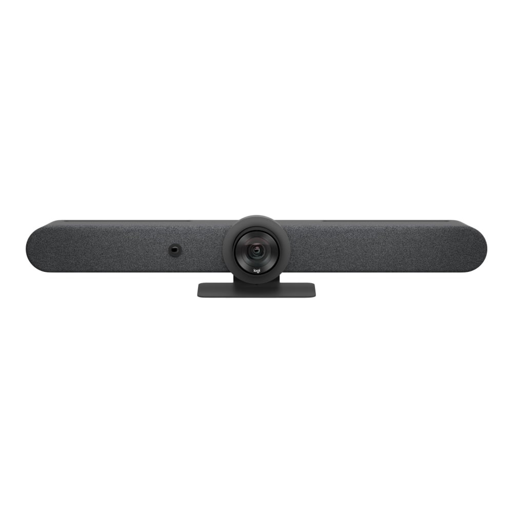 LOGITECH 960-001564  Rally Bar All-In-One Video Bar for Midsize Rooms - Video conferencing device - Zoom Certified, Certified for Microsoft Teams - graphite - TAA Compliant