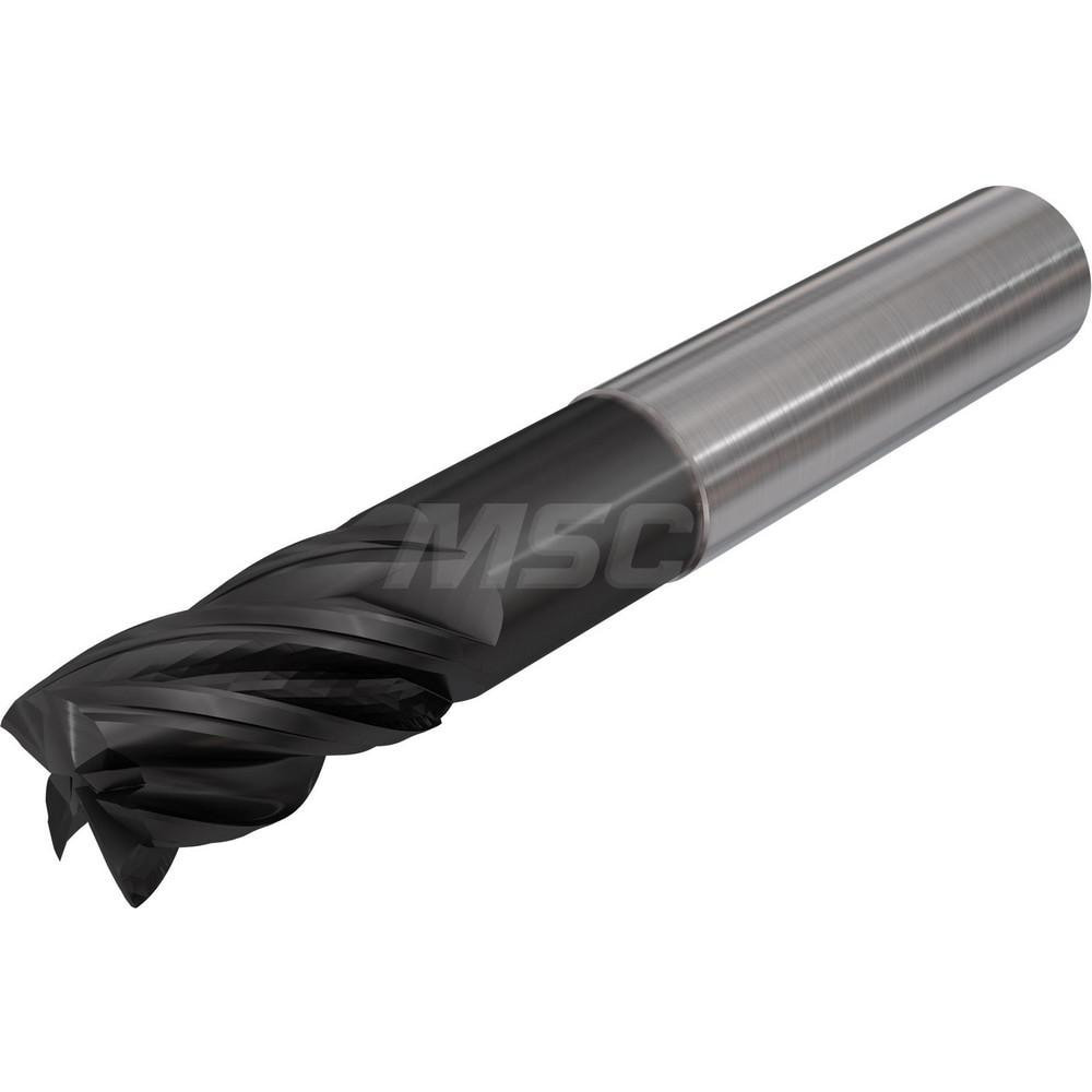 Iscar 3398249 Square End Mill: 1/8" Dia, 4 Flutes, 1/2" LOC, Solid Carbide, 38 ° Helix