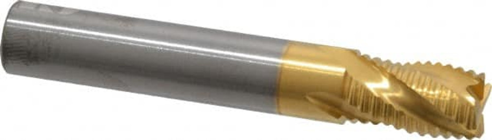 RobbJack STR-401-14-T Square End Mill: 7/16'' Dia, 5/8'' LOC, 7/16'' Shank Dia, 2-3/4'' OAL, 4 Flutes, Solid Carbide