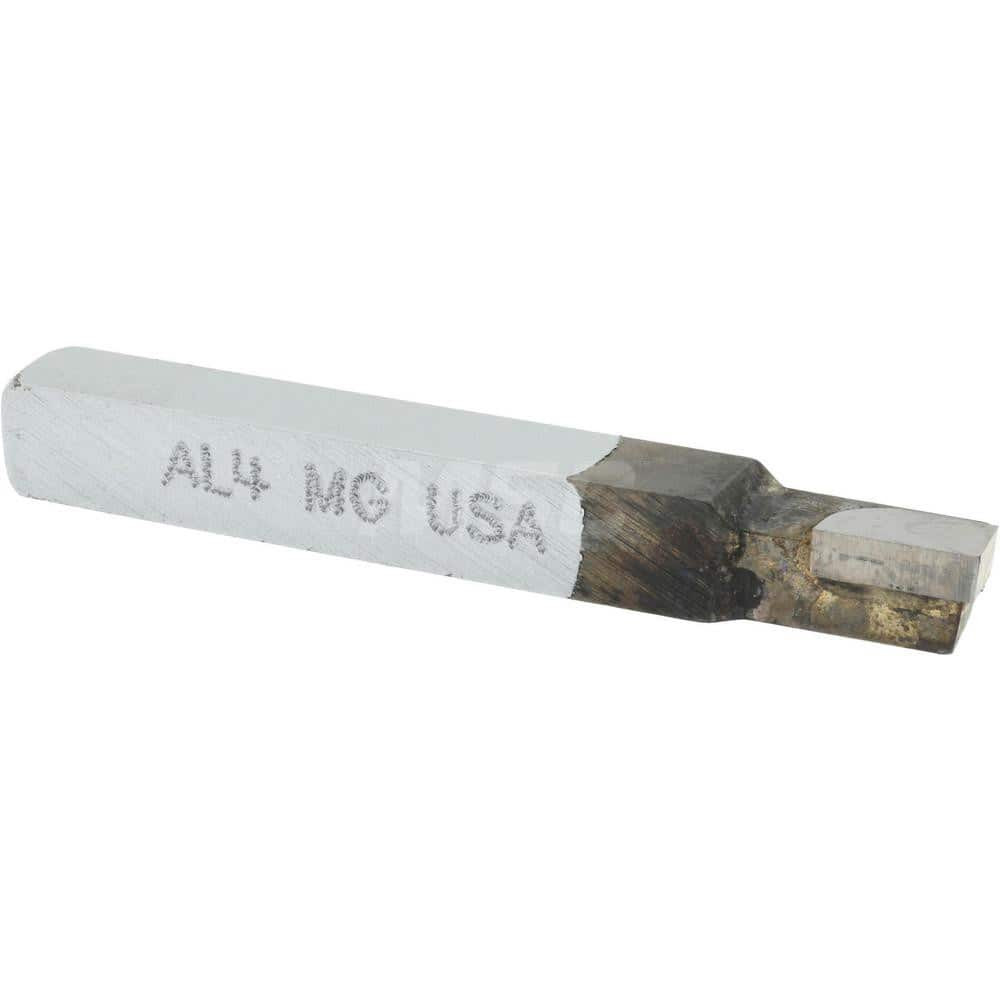 Accupro 100-MG Single Point Tool Bit: 1/4'' Shank Width, 1/4'' Shank Height, Micrograin Solid Carbide Tipped, LH, AL, Square Shoulder Turning
