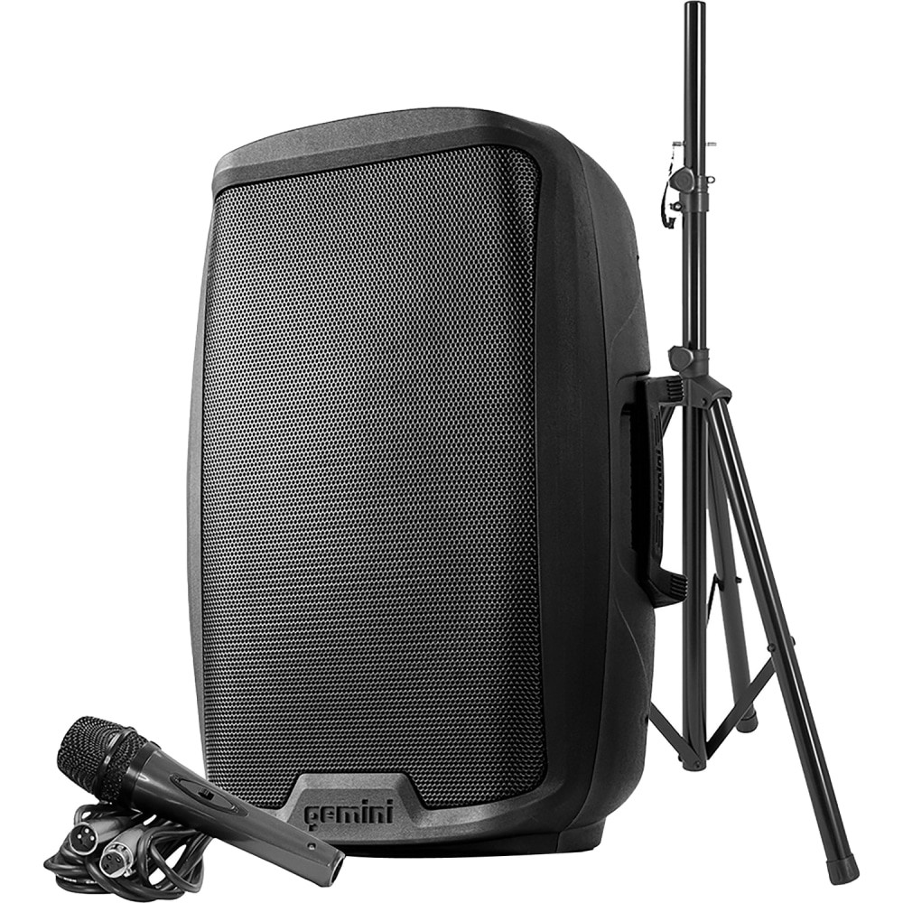 GEMINI INDUSTRIES INC Gemini Sound AS-2115BT-PK  AS-2115BT-PK Public Address System - 2000 W Amplifier - Cable Microphone - Built-in Amplifier - Bluetooth - USB Port - Floor Standing