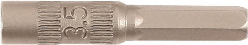 Wiha 75824 Screwdriver Insert Bit: 4 mm Drive, 4 mm OAL