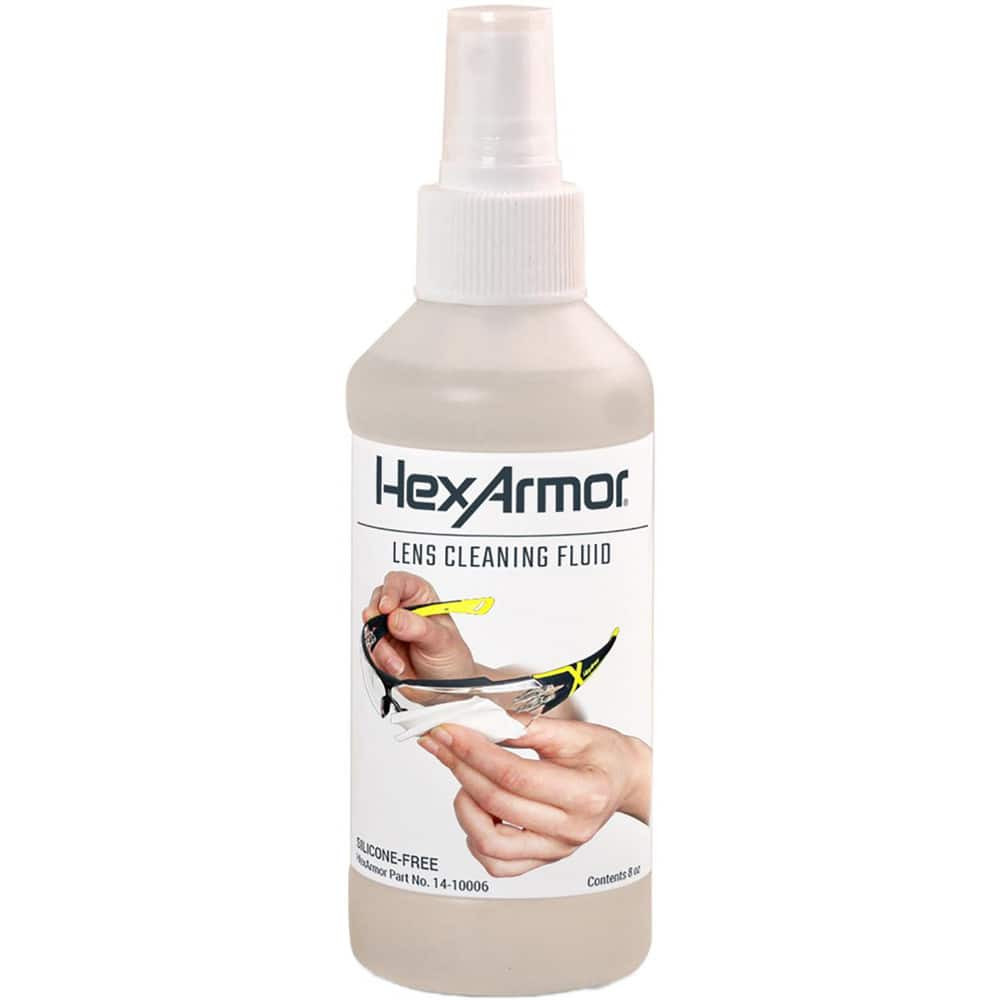 HexArmor. 14-10006 Lens Cleaning Solutions & Pumps; Solution Type: Silicone Free ; Solution Features: Non-Alcohol ; Pump Spray: Yes ; Container Size: 8oz ; Container Type: Spray Bottle