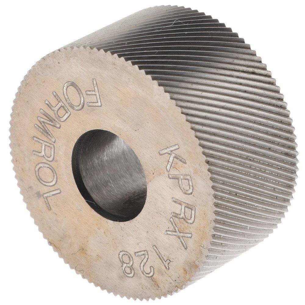 MSC KPRX128 Standard Knurl Wheel: 3/4" Dia, 80 ° Tooth Angle, Diagonal, Cobalt