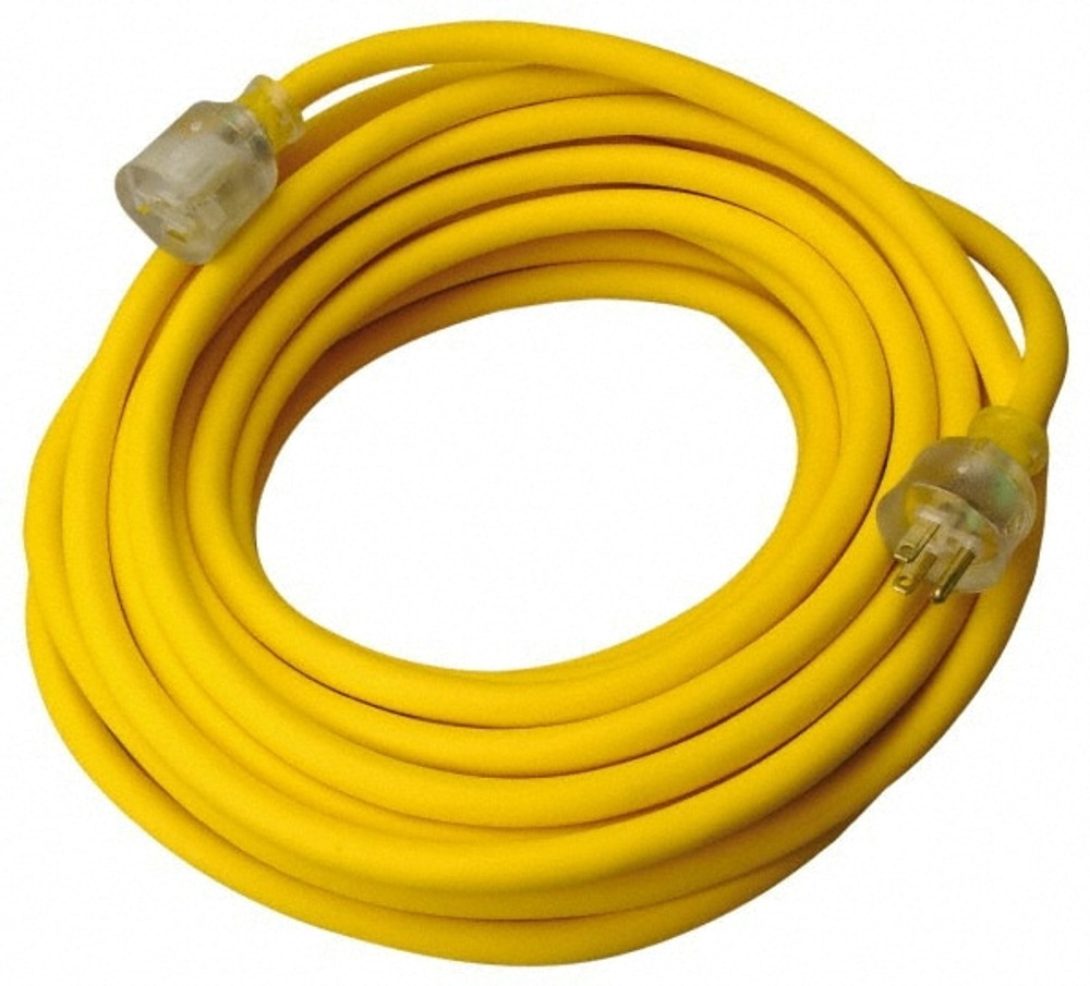 Southwire 1568SW0002 50', 14/3 Gauge/Conductors, Yellow Outdoor Extension Cord