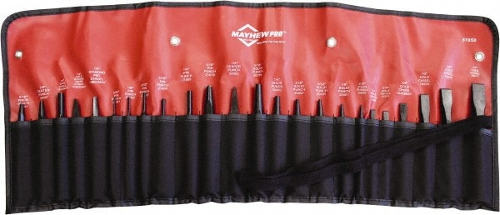 Mayhew 61050 24 Piece Punch & Chisel Set