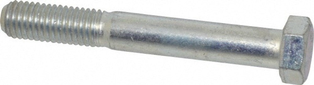 MSC MSC-30145-41/2 Hex Head Cap Screw: 5/8-11 x 4-1/2", Grade 5 Steel, Zinc-Plated