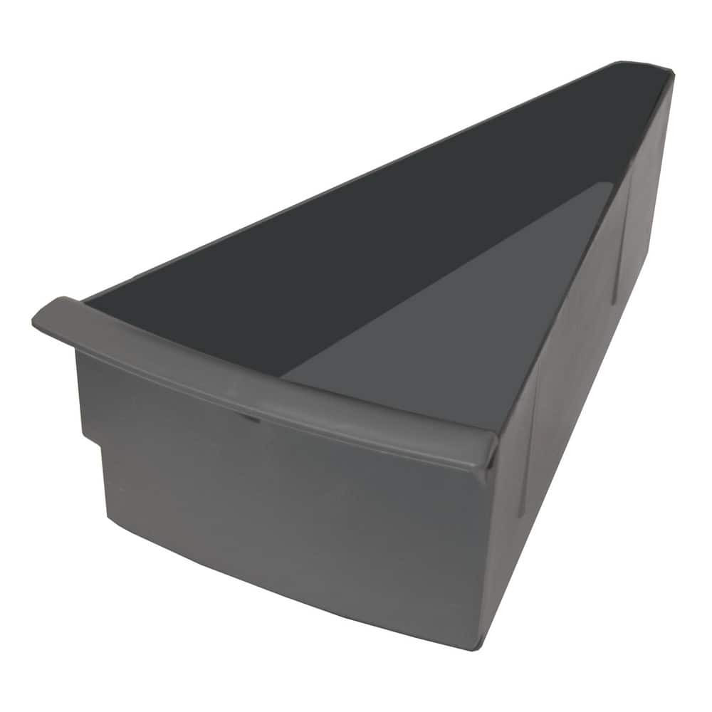 Durham 15007-95 Plastic Triangle Bin: Gray