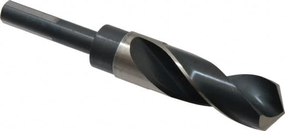 Precision Twist Drill 5999538 Reduced Shank Drill Bit: 1'' Dia, 1/2'' Shank Dia, 118 0, High Speed Steel
