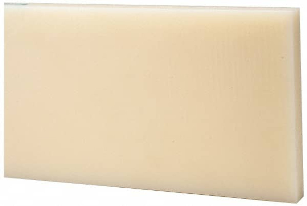 MSC BULK-PS-NYL-352 Plastic Bar: Nylon 6/6, 3/8" Thick, 48" Long, Natural Color