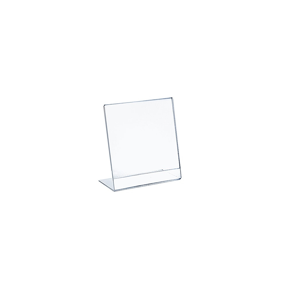 AZAR DISPLAYS 112722  Acrylic L-Shaped Sign Holders, 7in x 5in, Clear, Pack Of 10