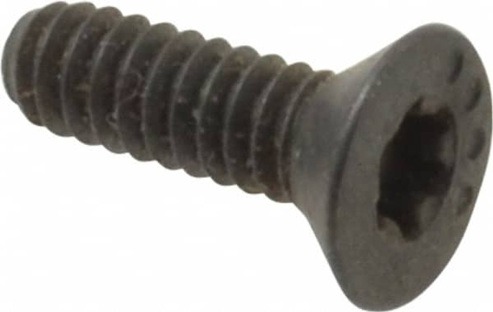 Camcar 34395 Flat Socket Cap Screw: #4-40 x 3/8" Long, Alloy Steel, Black Oxide Finish
