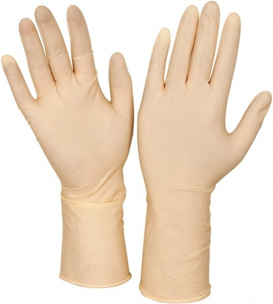 CleanTeam. 100-323000/M Disposable Gloves: Medium, 5 mil Thick, Latex, Cleanroom Grade