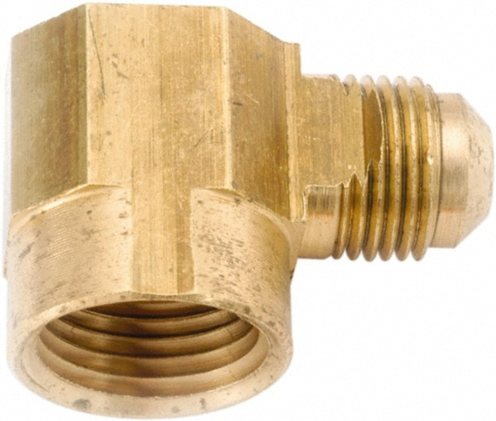 ANDERSON METALS 754050-0812 Lead Free Brass Flared Tube Female Elbow: 1/2" Tube OD, 3/4 Thread, 45 ° Flared Angle