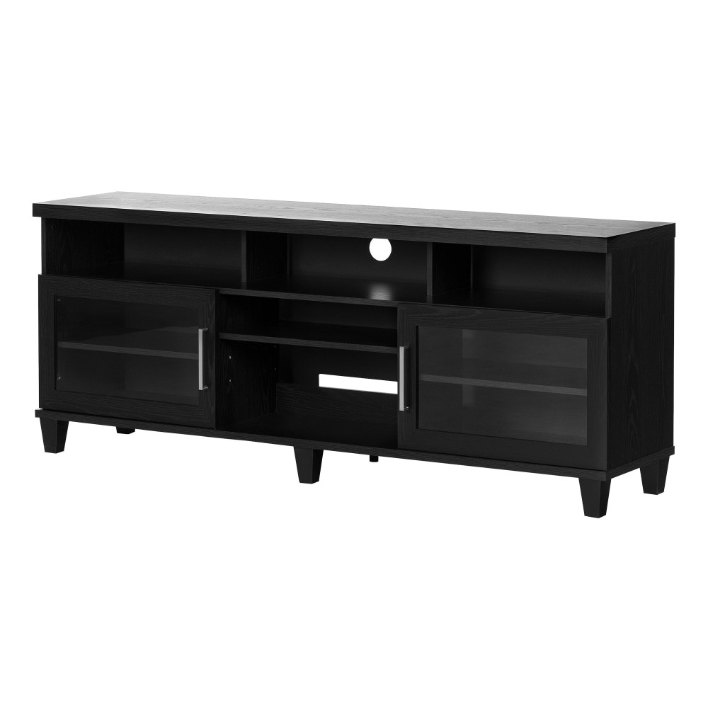 SOUTH SHORE IND LTD South Shore 10563  Adrian TV Stand For TVs Up To 75ft", Black Oak