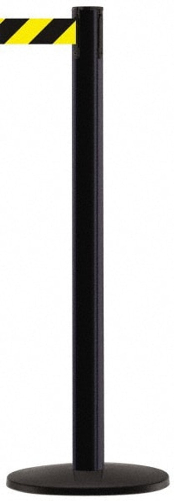 Tensator 889B-33-33-STD- Free Standing Tensabarrier Post: 38-1/4" High, 2-1/2" Dia, Steel Post