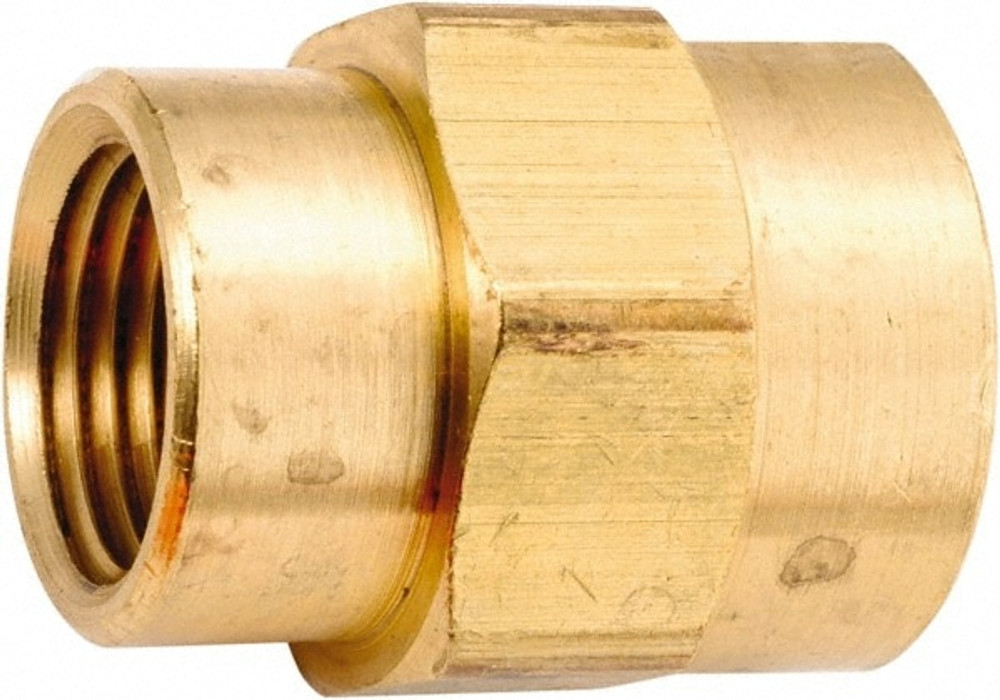 ANDERSON METALS 756119-0402 Industrial Pipe Coupling: 1/4-18 x 1/8-27 Female Thread, FNPT