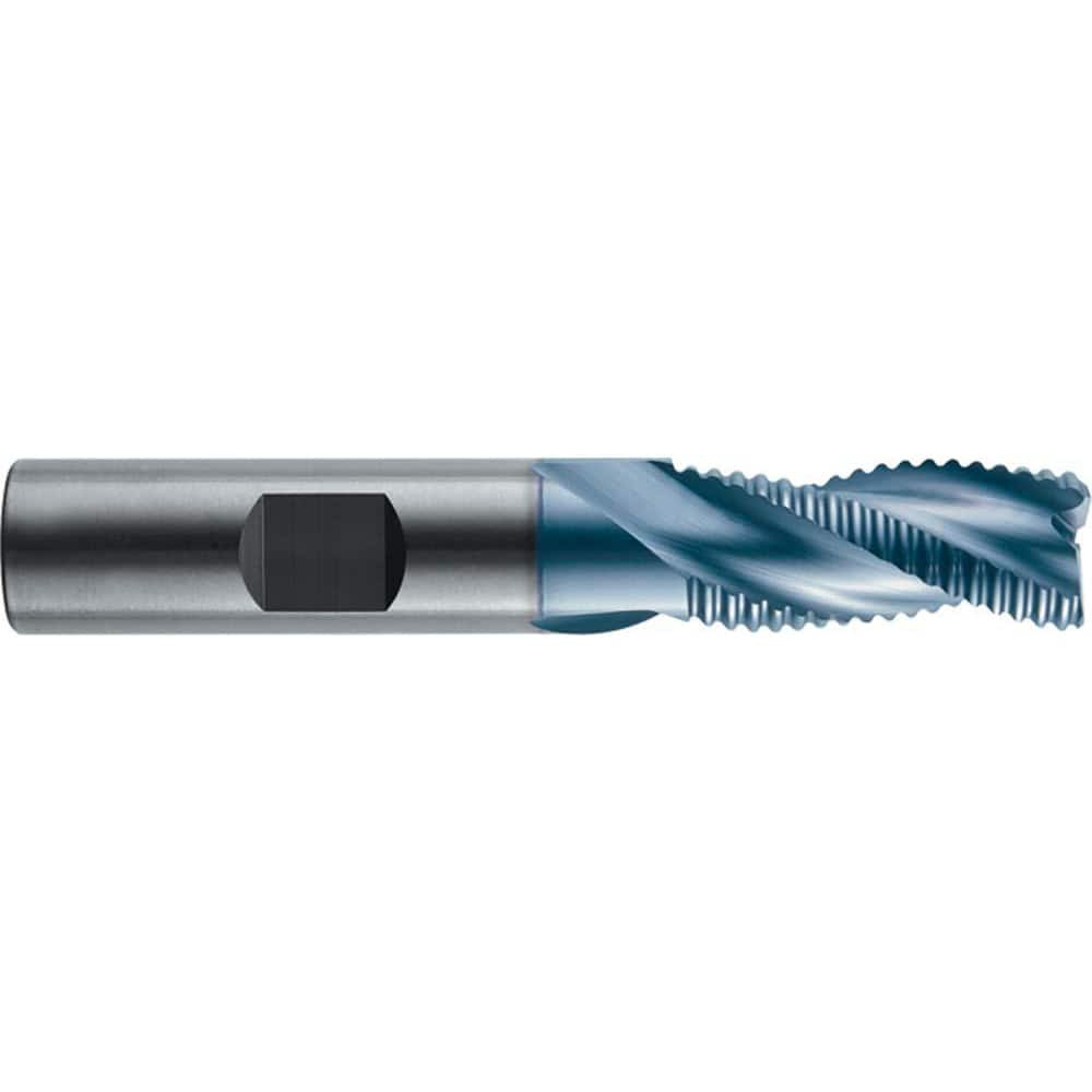 RobbJack STR-303-16-T Square End Mill: 1/2'' Dia, 1'' LOC, 1/2'' Shank Dia, 3'' OAL, 3 Flutes, Solid Carbide