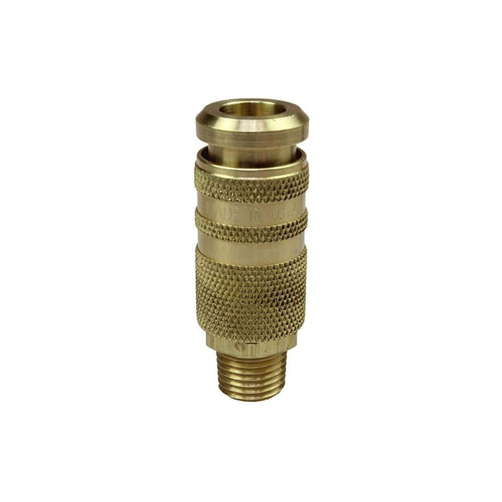 Coilhose Pneumatics 15C90B4M Pneumatic Hose Coupling: 1/4" Thread, 1/4" Body Dia, Industrial Interchange