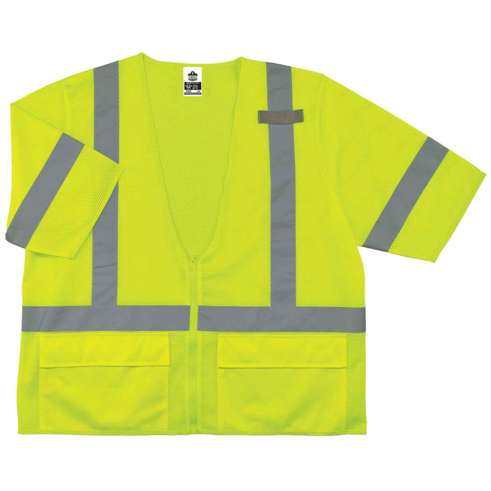ERGODYNE CORPORATION Ergodyne 22129  GloWear Safety Vest, Standard, Type-R Class 3, 4X/5X, Lime, 8320Z