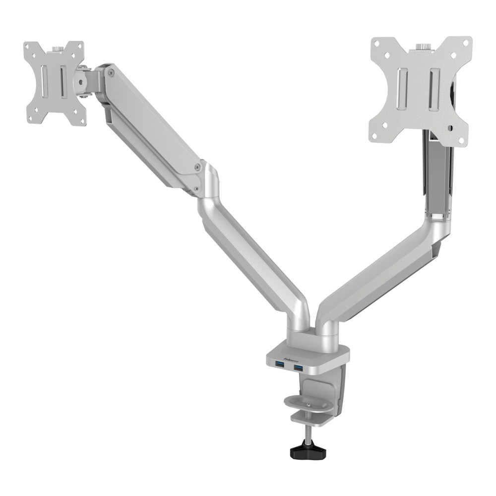 FELLOWES INC. Fellowes 8056501  Platinum Series Dual Flat-Panel Monitor Arms, Silver