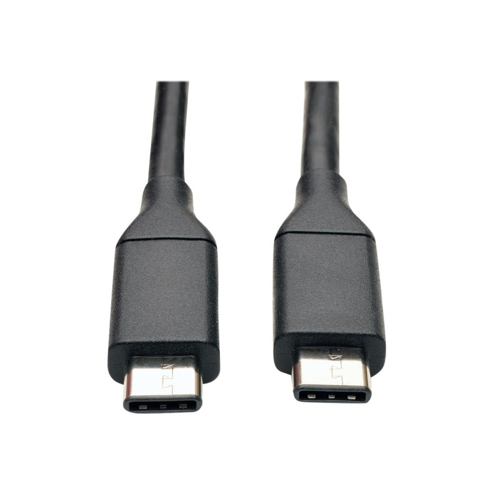 TRIPP LITE U420-003-G2 Eaton Tripp Lite Series USB-C Cable (M/M) - USB 3.2 Gen 2 (10 Gbps), Thunderbolt 3 Compatible, 3 ft. (0.91 m) - USB cable - 24 pin USB-C (M) to 24 pin USB-C (M) - USB 3.1 Gen 2 - 3 A - 3 ft - molded - black