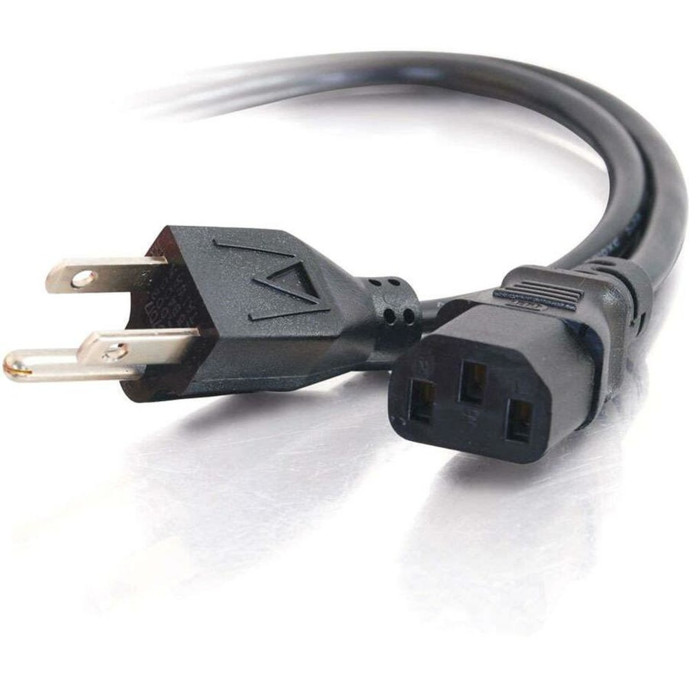 LASTAR INC. 29928 C2G 8ft Power Cord - 16 AWG - NEMA 5-15P to IEC320C13 - Computer Power - 8ftC2G 8ft 16 AWG Universal Power Cord (NEMA 5-15P to IEC320C13) TAA