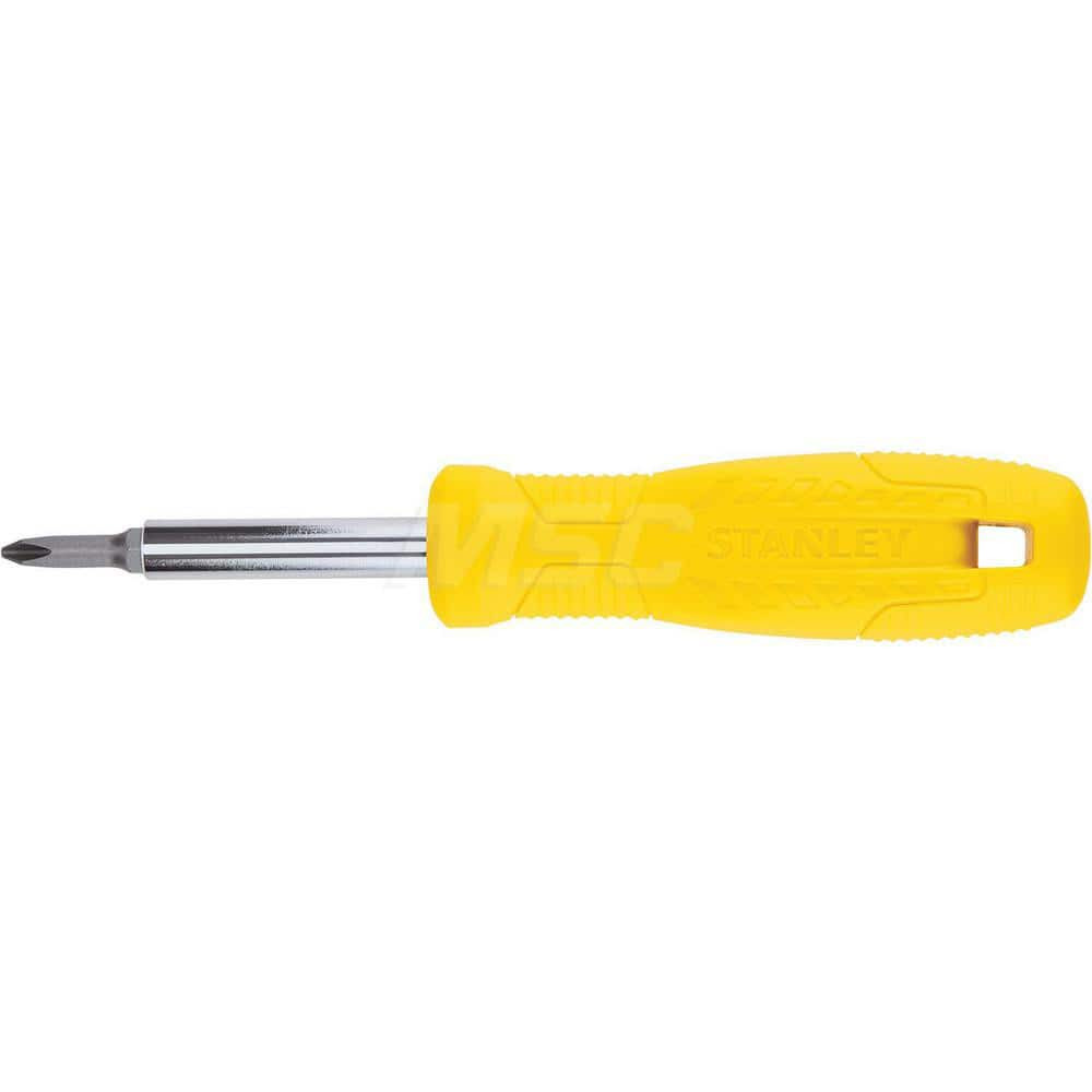 Stanley STHT60048 Bit Screwdrivers; Type: Bit Screwdriver ; Tip Type: Phillips; Standard ; Screwdriver Size Range: Nutsetter: 1/4 in, 5/16 in, 3/8 in; Phillips: #1 - #2 ; Phillips Point Size: #1 - #2 ; Slotted Point Size: 3/16; 1/4 in ; Finish: Chrom