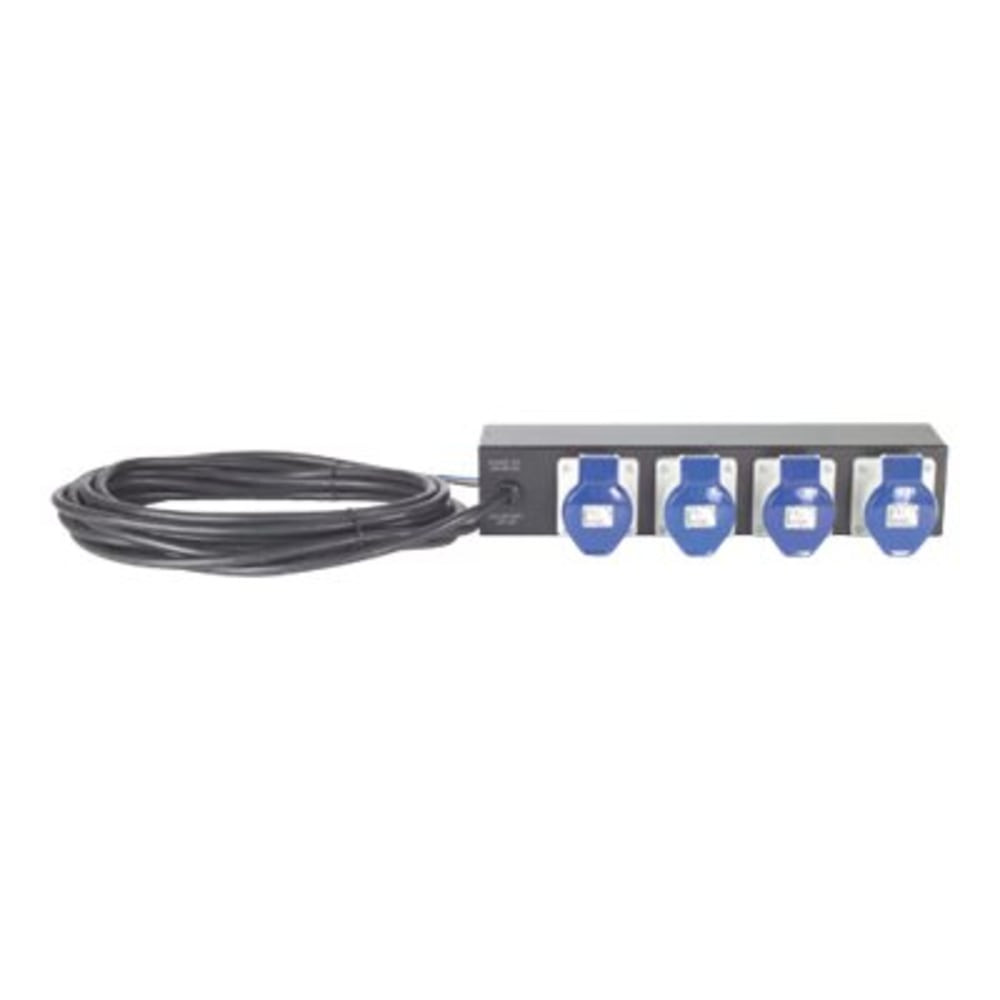 AMERICAN POWER CONVERSION CORP APC AP7586  Basic Rack PDU - Power distribution strip (rack-mountable) - AC 230 V - input: hardwire - output connectors: 4 (IEC 60309) - 2U - 19in - 28 ft cord - black - for P/N: SCL400RMJ1U, SCL500RMI1UC, SCL500RMI1UNC