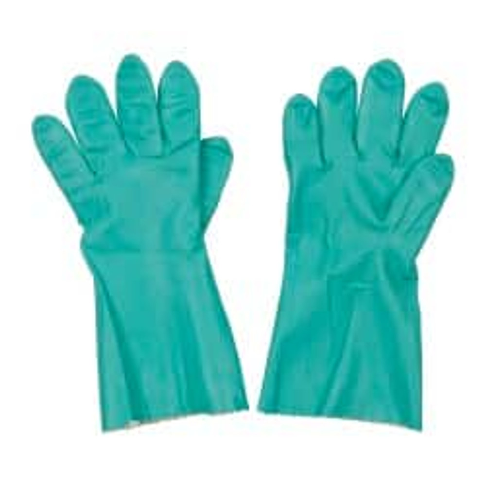 MAPA Professional 34381041 Chemical Resistant Gloves: 2X-Large, 11 mil Thick, Nitrile, Supported, Type A Chemical-Resistant