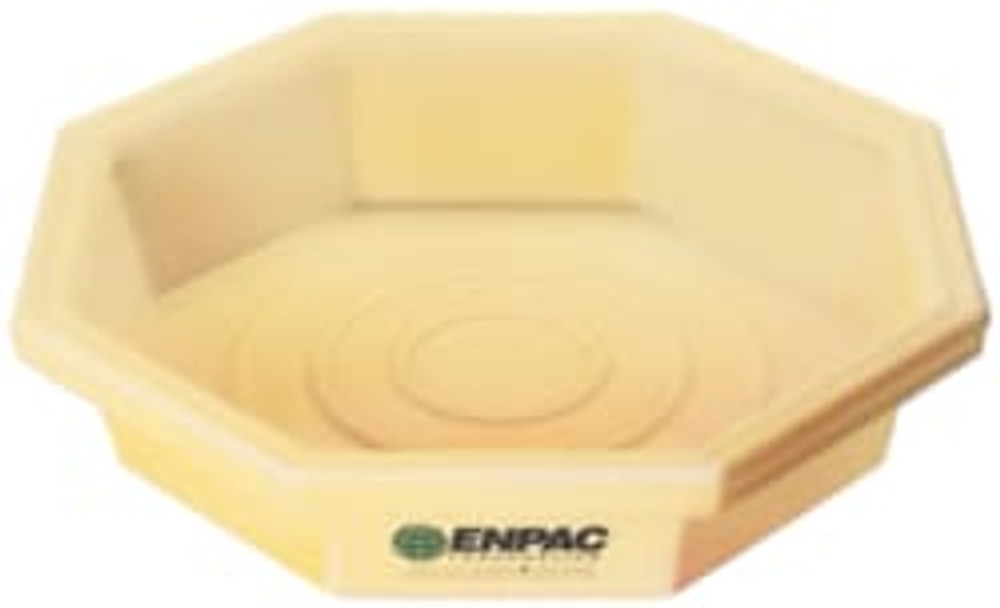 Enpac 8091-YE 19.5 Gal Sump, 400 Lb Capacity, 1 Drum, Plastic Drum Tray