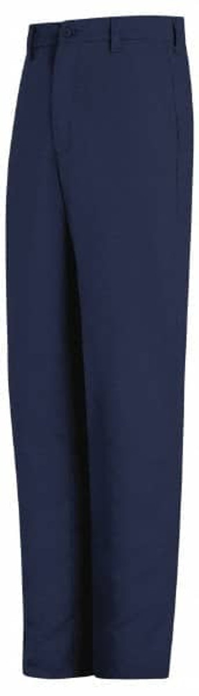 Bulwark PEW2NV 44 32 Flame-Resistant & Flame Retardant Pants: 44" Waist, 32" Inseam Length, Cotton