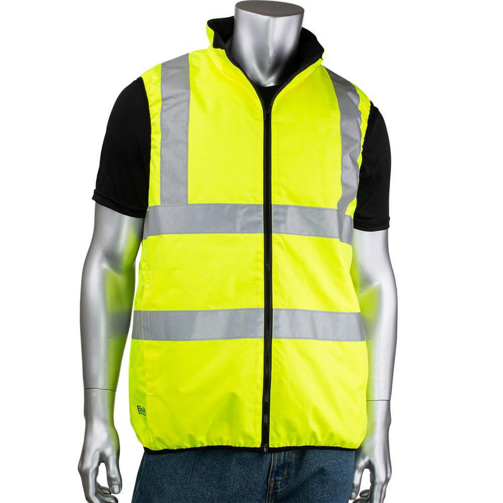 Bisley 332M0330H-YEL/X Jackets & Coats; Garment Style: Vest ; Size: X-Large ; Garment Type: Waterproof ; Gender: Men ; Material: Polyester ; Closure Type: Zipper
