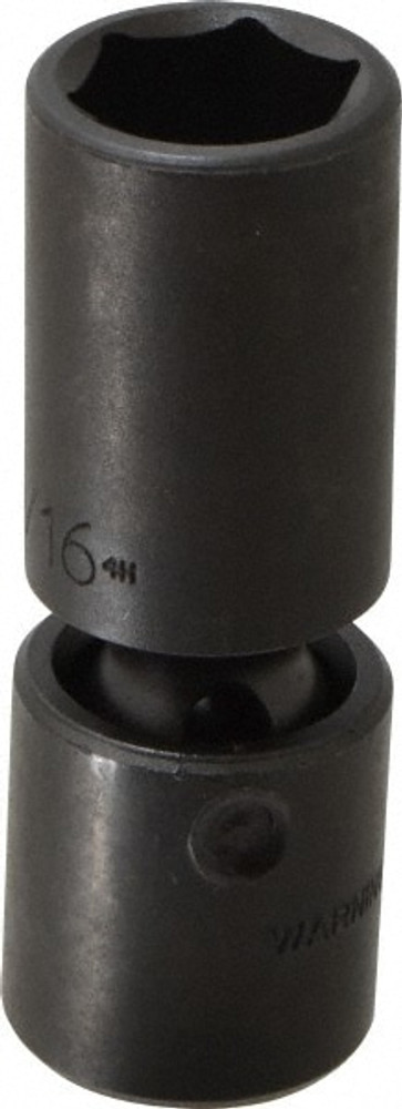 Proto J75280P Impact Socket: 1/2" Drive, 13/16" Socket, Hex Drive