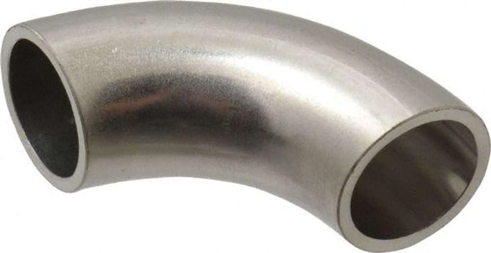 VNE V2WC-6L.75 Sanitary Stainless Steel Pipe 90 ° Elbow, 3/4", Butt Weld Connection