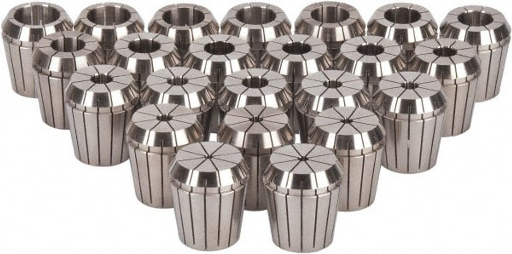 ETM 4512005 Collet Set: 23 Pc, Series ER40, 1/8 to 1" Capacity