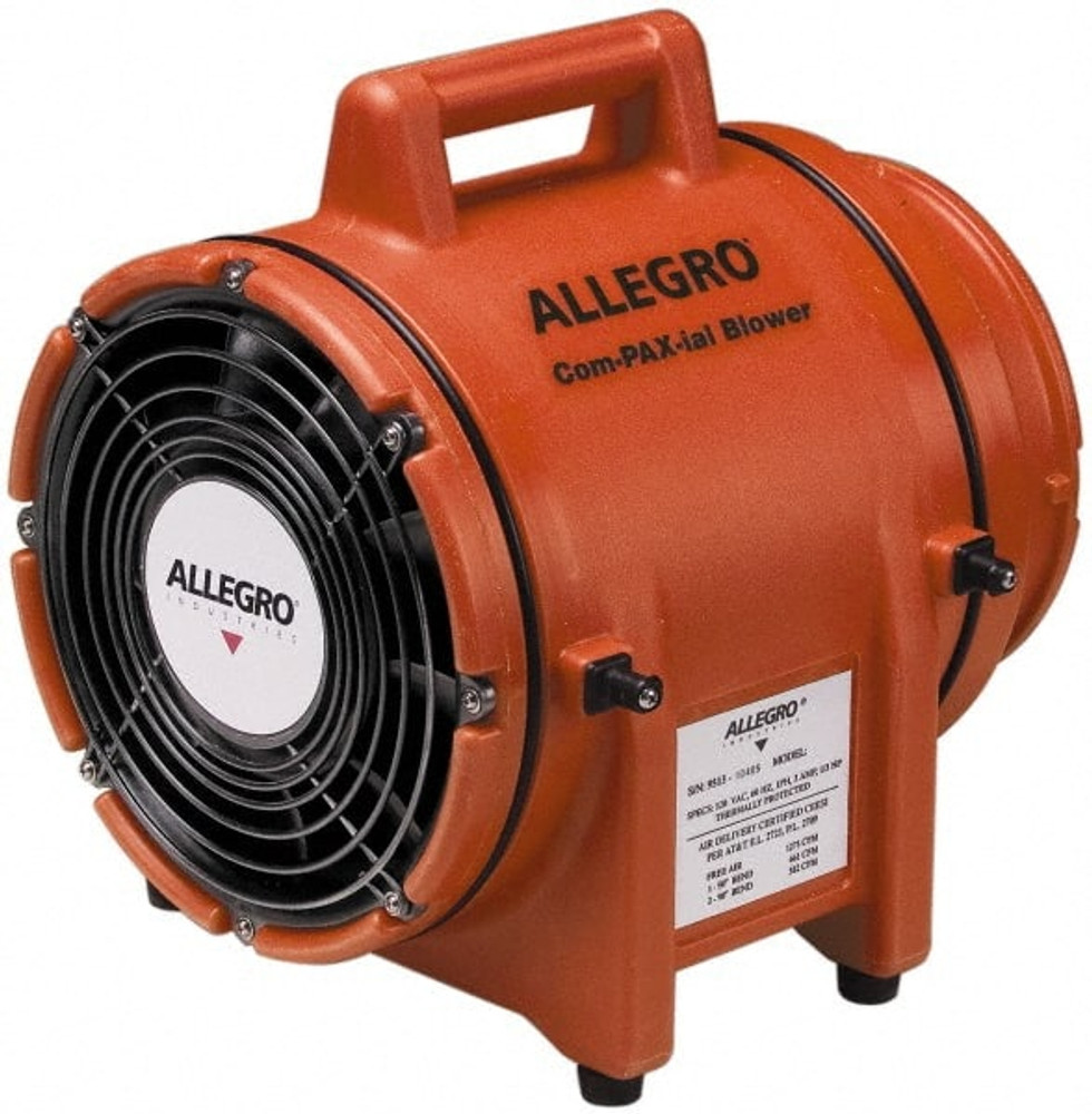 Allegro 9536 1-Speed 12V 0.33 hp 8" Inlet/Outlet Electric (DC) Axial Blower
