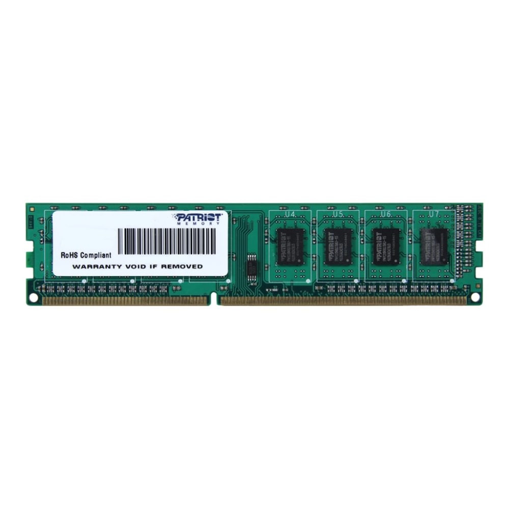 PATRIOT MEMORY Patriot PSD34G160081  Signature Line - DDR3 - module - 4 GB - DIMM 240-pin - 1600 MHz / PC3-12800 - CL11 - 1.5 V - unbuffered - non-ECC