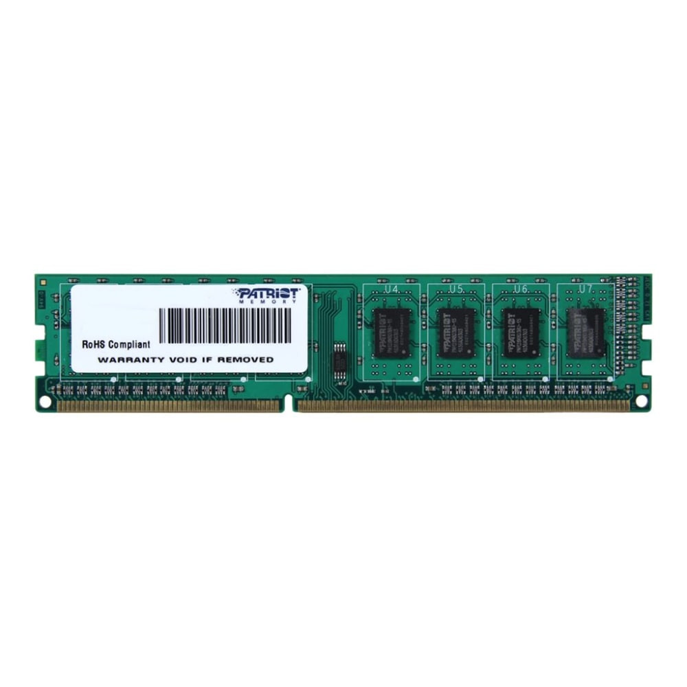 PATRIOT MEMORY PSD34G160081 Patriot Signature Line - DDR3 - module - 4 GB - DIMM 240-pin - 1600 MHz / PC3-12800 - CL11 - 1.5 V - unbuffered - non-ECC