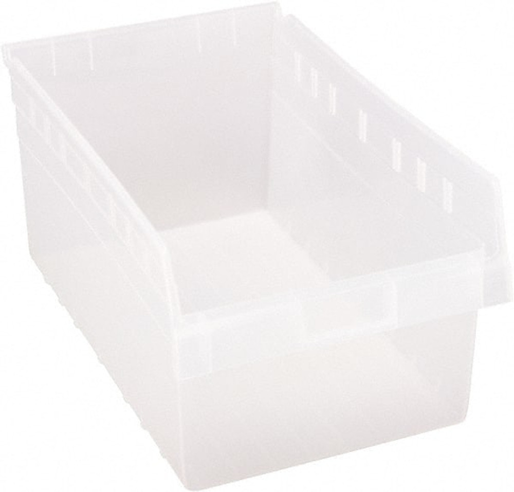 Quantum Storage QSB816CL Plastic Hopper Shelf Bin: Clear