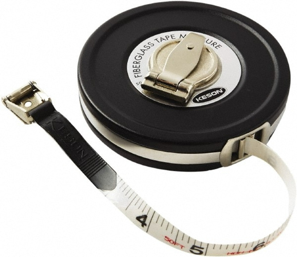 Keson MC1050 Tape Measure: 50' Long, 1/2" Width